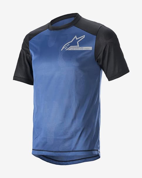 Maillot Alpinestars Alps 4 V2 manga corta azul negro