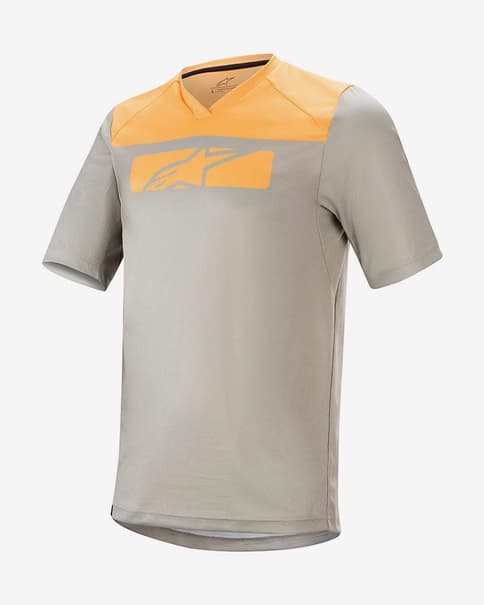 Maillot Alpinestars Drop 4.0 manga corta gris acero naranja