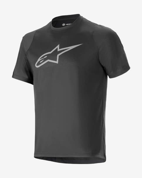 Maillot Alpinestars A-DURA Dri Oscar manga corta negro reflectante