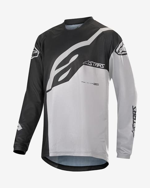 Maillot Alpinestars Youth Racer Factory manga larga negro blanco infantil