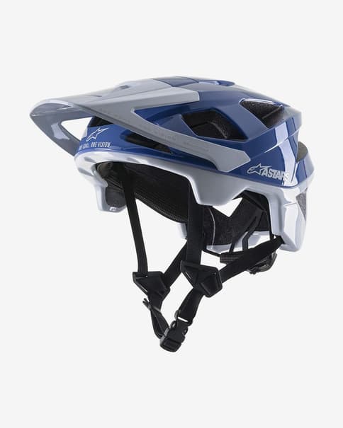 Casco Alpinestars Vector Pro azul oscuro plata
