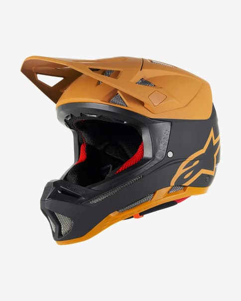 Casco Alpinestars Missile Tech Racer MIPS oro oscuro negro
