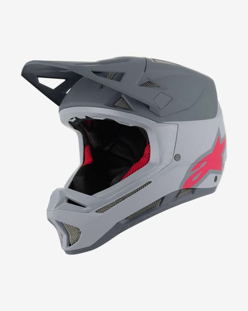 Casco Alpinestars Missile Tech Racer MIPS gris rosa