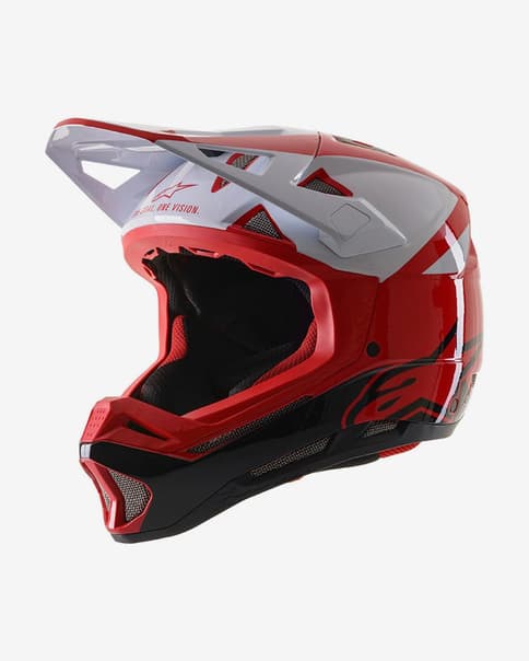 Casco Alpinestars Missile Pro Solid rojo blanco