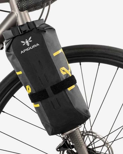 Bolsa de horquilla Apidura Expedition Fork Pack 4.5L negro gris