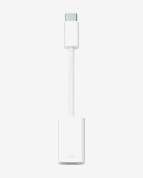 Apple USB-C to Lightning white adapter