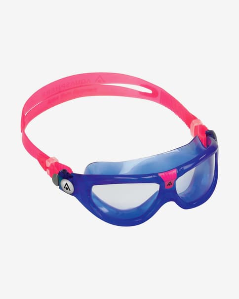 Gafas natación Aqua Sphere Seal Kid2 lila rosa con lentes transparentes infantil