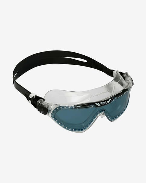 Gafas de natación Aqua Sphere Vista XP negro blanco con lentes transparentes azul oscuro