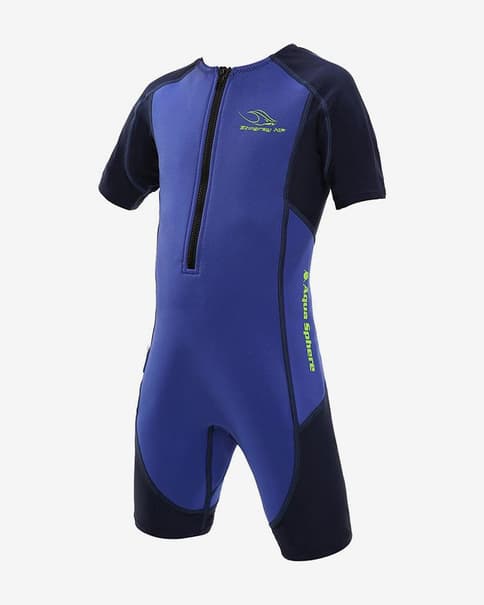Niebieski kombinezon ochronny dla dzieci Aqua Sphere Stingray HP2 z krótkim rękawem
