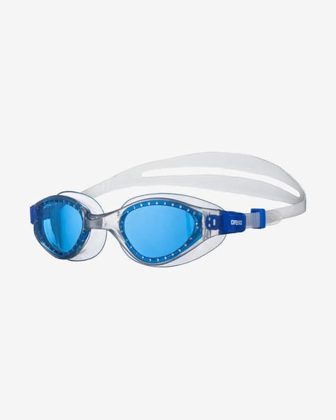 Gafas de natación Arena Cruiser Evo blanco con lentes azul infantil