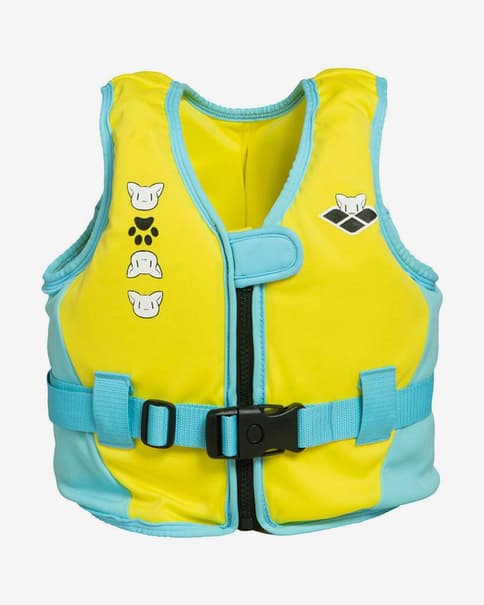 Chaleco de flotación Arena Friends amarillo verde infantil