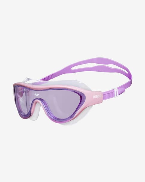 Gafas de natación Arena The One rosa con lentes transparentes lila infantil