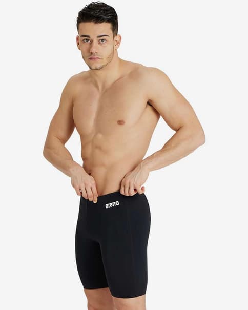 Bañador Arena Performance Team Sport negro blanco