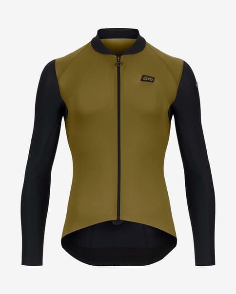 Maillot Assos MILLE GTO c2 manga larga amarillo ocre negro