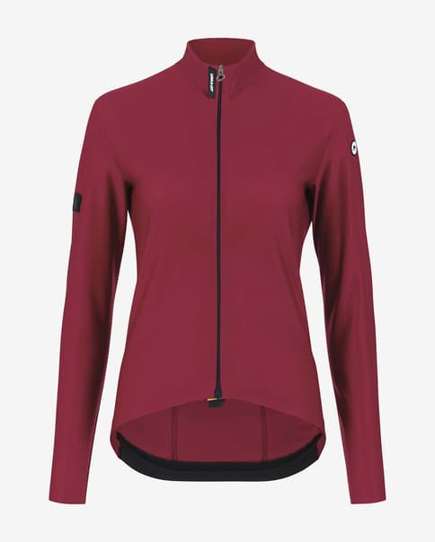 Maillot Assos UMA GT Spring Fall c2 manga larga rojo oscuro mujer