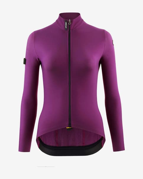 Maillot Assos UMA GT Spring Fall c2 manga larga violeta intenso negro mujer