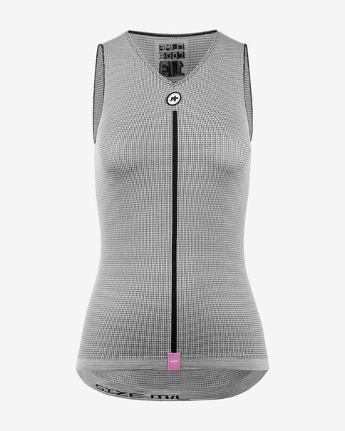 Camiseta interior Assos Summer P1 sin mangas gris mujer