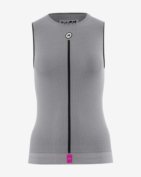 Camiseta interior Assos Summer NS Skin P1 sin mangas gris mujer