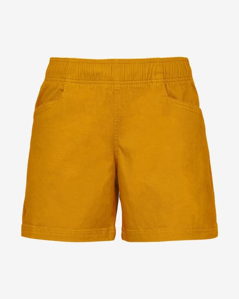 Pantalón corto Black Diamond Dirtbag amarillo mostaza mujer