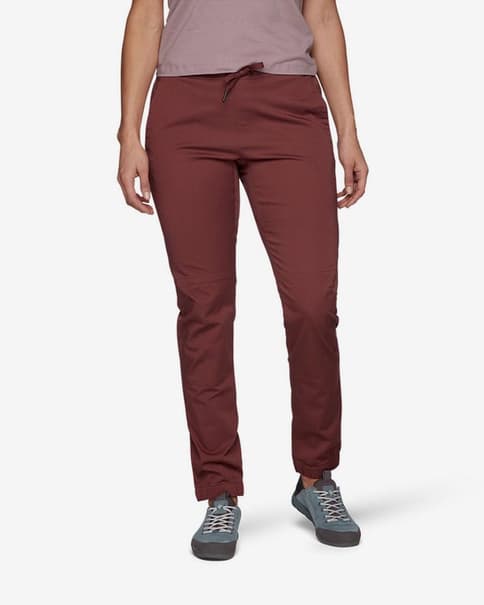 Pantalón largo Black Diamond Notion Pants marrón rojo mujer