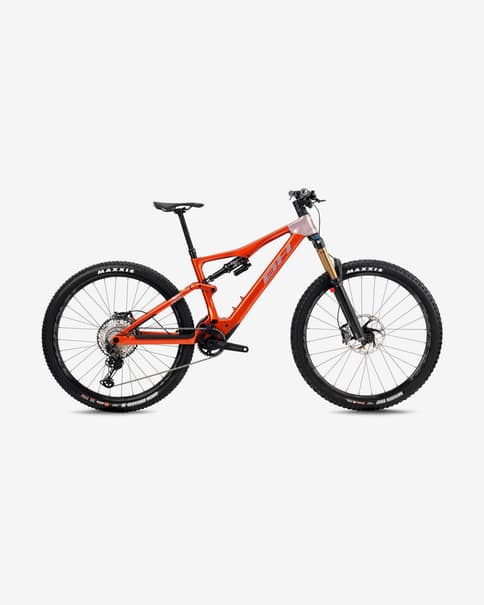 Bicicleta elétrica BH ILYNX Trail Carbon 8.8 2023 laranja cinzento