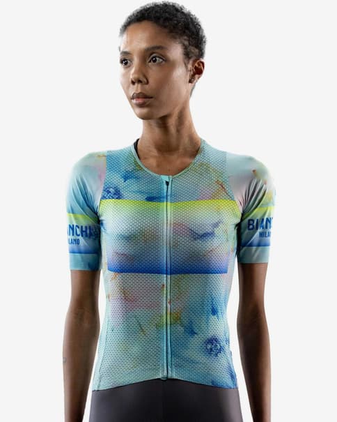 Bianchi Milano Ultralight Short Sleeve Jersey Blue Women