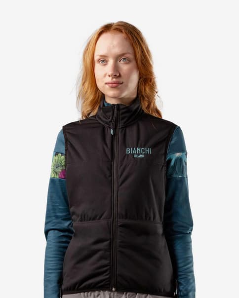 Chaleco Bianchi Milano Lifestyle Gravel negro mujer