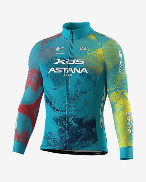 Maillot XDS Astana Team 2025 manga larga azul