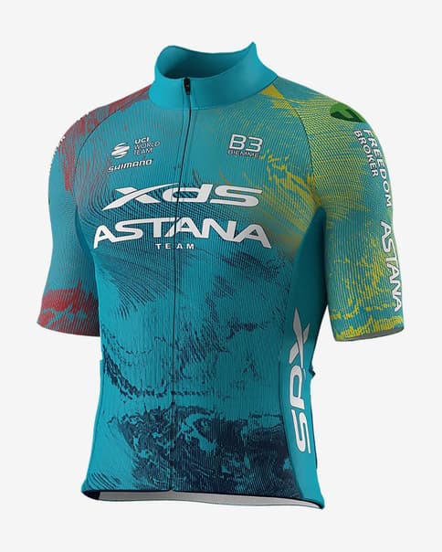 Maillot XDS Astana Team 2025 manga corta azul