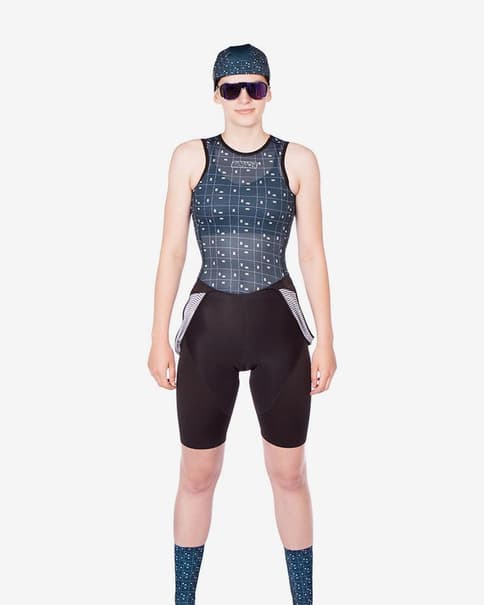 Camiseta interior Bioracer NS sin mangas azul petrol mujer