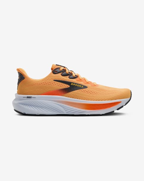 Brooks Ghost 17 Shoes Medium orange white