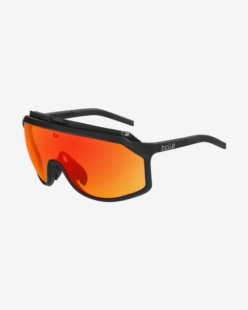 Gafas Bollé Chronoshield negro mate con lentes fotocromáticas rojo marrón
