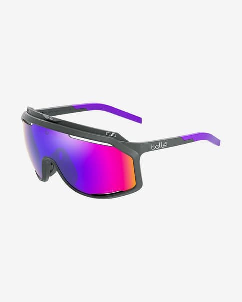 Gafas Bollé Chronoshield titanio mate con lentes polarizadas violeta