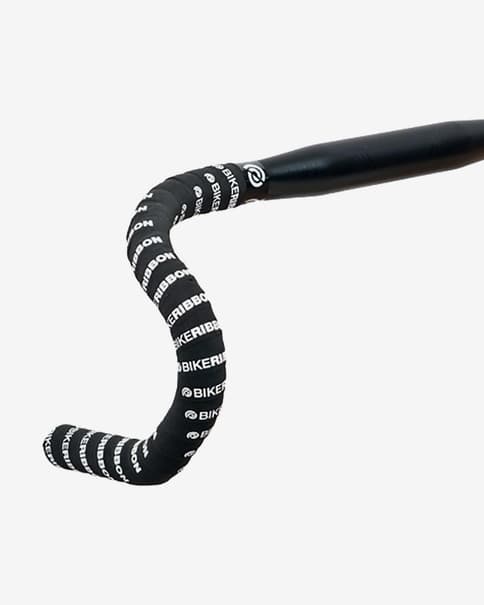 Cinta manillar Bike Ribbon Scrub negro logo blanco