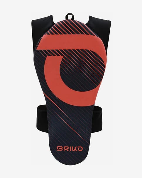 Chaleco protección Briko Armon Spine negro naranja infantil