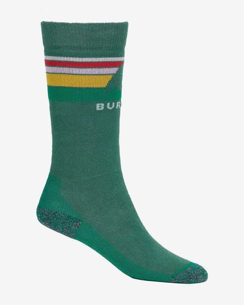 Chaussettes Burton Emblem Midweight vert enfant