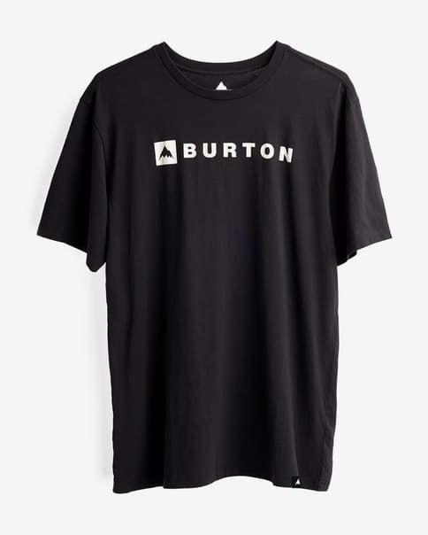 T-shirt Burton Horizontal Mountain manche courte noir logo blanc