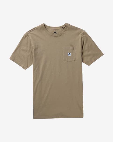 T-shirt Burton Colfax à manches courtes marron clair