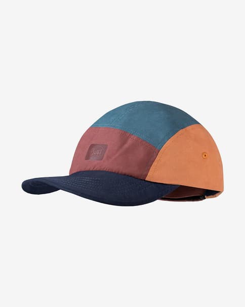Gorra Buff 5 Panel rojo azul naranja infantil