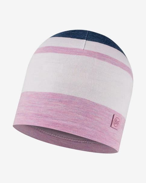 Gorro Buff Merino Move rosa blanco grisáceo