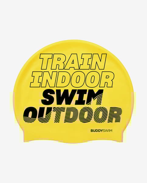 Gorro de silicona BuddySwim TSO amarillo negro