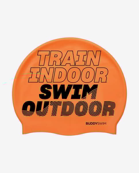 Gorro de silicona BuddySwim TSO naranja negro