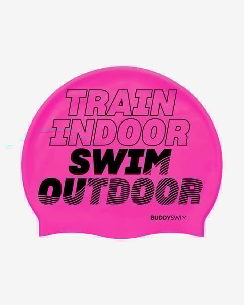 Gorro de silicona BuddySwim TSO rosa negro