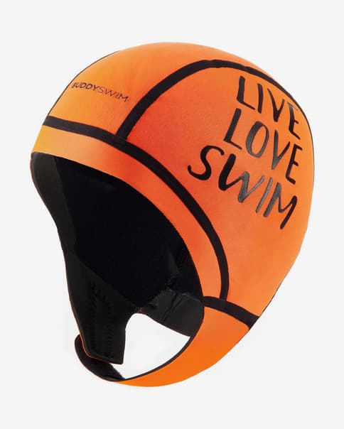 Gorro de natación Buddyswim Neopreno Trilaminate Warmth 2.5mm naranja