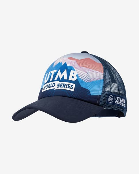 Casquette Buff Trucker UTMB 2025 bleu marine