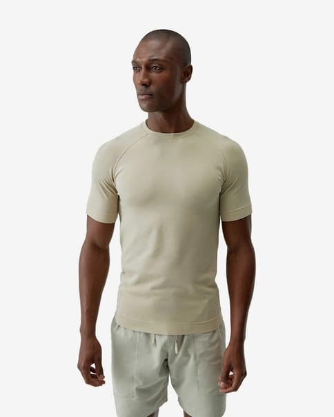 Camiseta Born Living Yoga Otawa manga corta beige