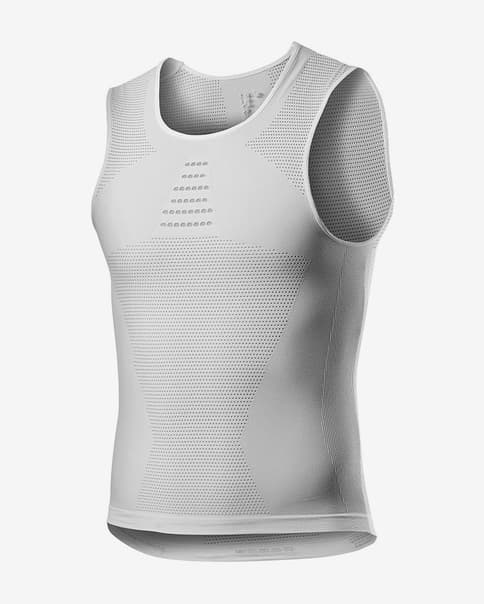 Camiseta interior Castelli Core Seamless sin mangas blanco