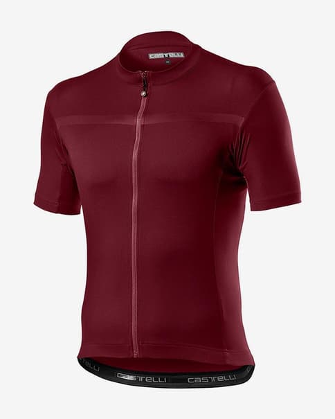Maillot Castelli Classifica manga corta rojo oscuro