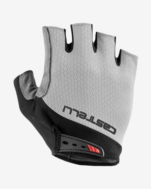 Guantes Castelli Entrata V blanco marfil negro