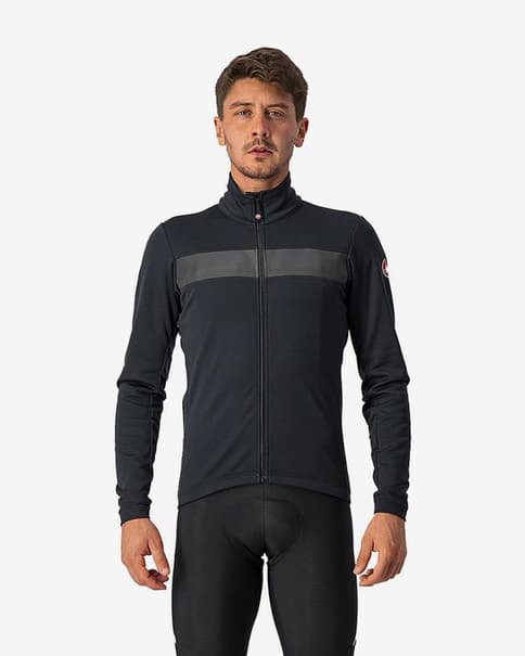 Chaqueta Castelli Raddoppia 3 GORE-TEX INFINIUM™ negro claro reflectante